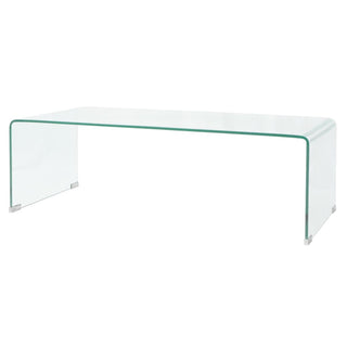 Salontafel 98X45X30 Cm Gehard Glas Transparant