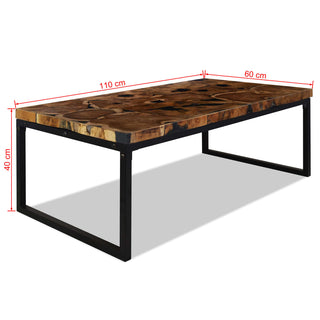 Salontafel Teakhout En Hars