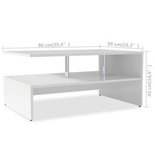 Salontafel 90X59X42 Cm Spaanplaat