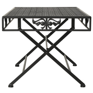 Salontafel Vintage Stijl Inklapbaar 100X50X45 Cm Metaal Zwart