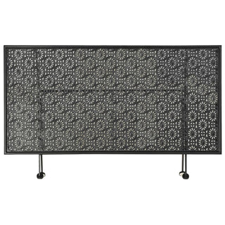 Salontafel Vintage Stijl Inklapbaar 100X50X45 Cm Metaal Zwart