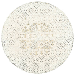 Bistrotafel Vintage Stijl Rond 40X70 Cm Metaal Wit