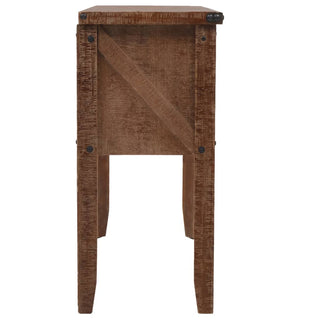 Wandtafel 131X35,5X75 Cm Massief Vurenhout Bruin