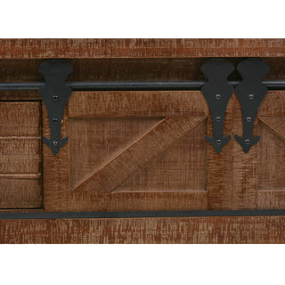 Wandtafel 131X35,5X75 Cm Massief Vurenhout Bruin