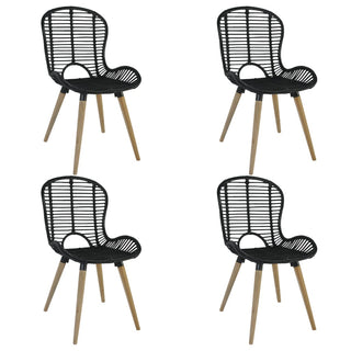 Eetkamerstoelen Natuurlijk Rattan