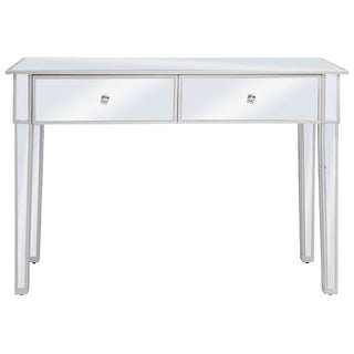 Wandtafel Gespiegeld 106,5X38X76,5 Cm Mdf En Glas