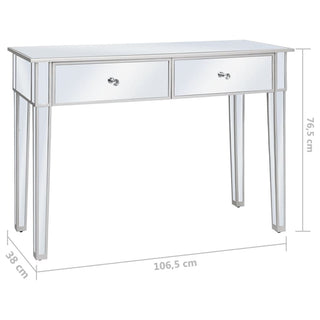 Wandtafel Gespiegeld 106,5X38X76,5 Cm Mdf En Glas