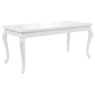 Eettafel 179X89X81 Cm Hoogglans Wit
