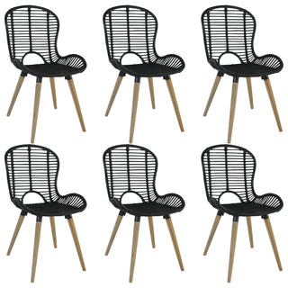 Eetkamerstoelen Natuurlijk Rattan