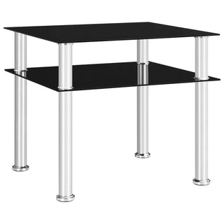 Bijzettafel 45X50X45 Cm Gehard Glas Transparant