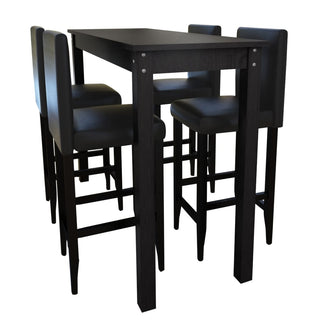 Bartafel Met Barkrukken Zwart