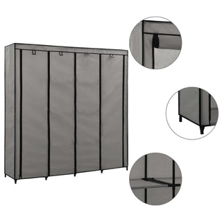 Kledingkast Met 4 Vakken 175X45X170 Cm