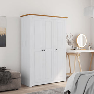 Kledingkast 3 Deuren Panama Range 118X50X171,5 Cm Grenenhout