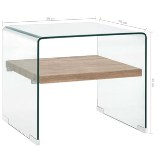 Salontafel Gehard Glas Transparant