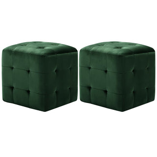 Poef 2 St 30X30X30 Cm Fluweel