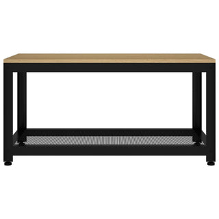 Salontafel 90X45X45 Cm Mdf En Ijzer En Zwart