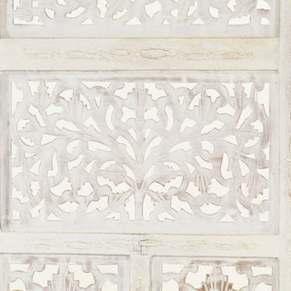 Kamerscherm Met Panelen Handgesneden 160X165 Cm Mangohout