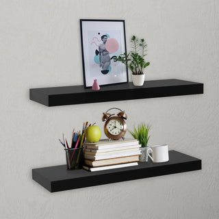 Wandplanken Zwevend 40X0X3,8 Cm Zwart
