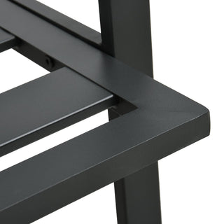 4-Delige Loungeset Met Kussens Aluminium Donkergrijs