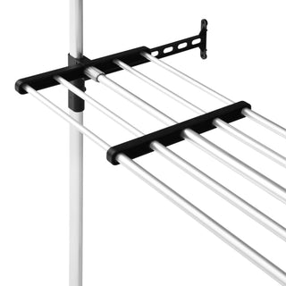 Kledingkastsysteem Met Stangen En Schap Telescopisch Aluminium