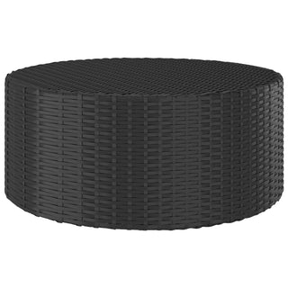 Salontafel 68X68X30 Cm Poly Rattan Zwart