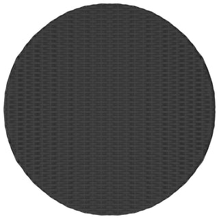 Salontafel 68X68X30 Cm Poly Rattan Zwart