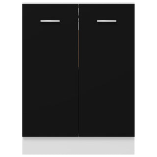 60X46X81,5 Cm Bewerkt Hout Zwart