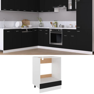 60X46X81,5 Cm Bewerkt Hout Zwart