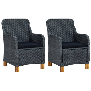 Loungeset Met Kussens Poly Rattan