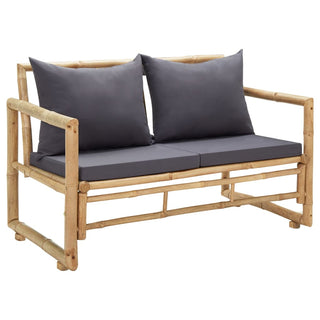 Tuinbank Met Kussens 115 Cm Bamboe