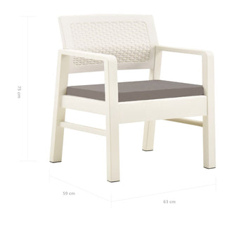 Loungeset Met Kussens Kunststof