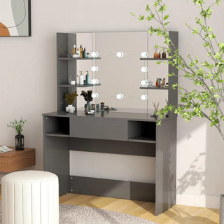 Kaptafel Met Led-Verlichting 100X40X135 Cm Mdf