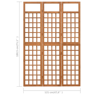 Kamerscherm/Trellis Met 3 Panelen Vurenhout