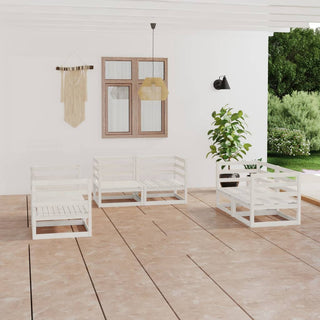 6-Delige Loungeset Massief Grenenhout