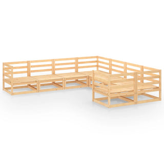 8-Delige Loungeset Massief Grenenhout