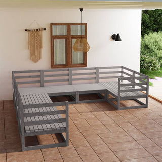 8-Delige Loungeset Massief Grenenhout