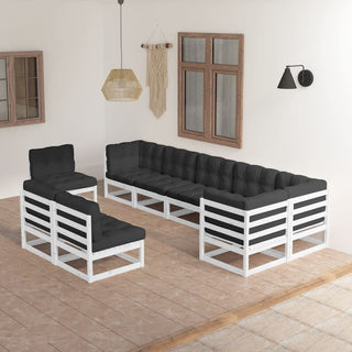 9-Delige Loungeset Massief Grenenhout