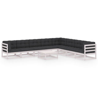 9-Delige Loungeset Massief Grenenhout