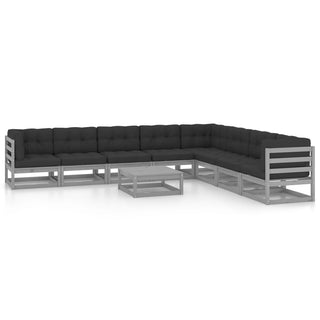 9-Delige Loungeset Massief Grenenhout