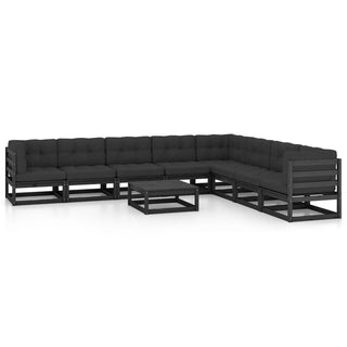 9-Delige Loungeset Massief Grenenhout