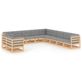 1 Loungeset Massief Grenenhout
