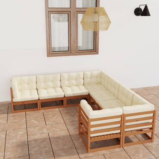 8-Delige Loungeset Massief Grenenhout