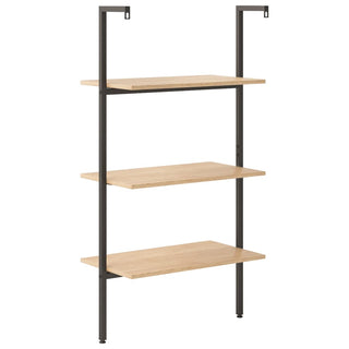 Ladderrek Met 3 Schappen 64X35X20,5 Cm En Zwart