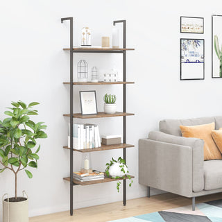 Ladderrek Met 3 Schappen 64X35X20,5 Cm En Zwart