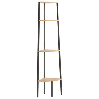 Hoekkastje Met 4 Schappen 45,5X3,5X50 Cm En Zwart