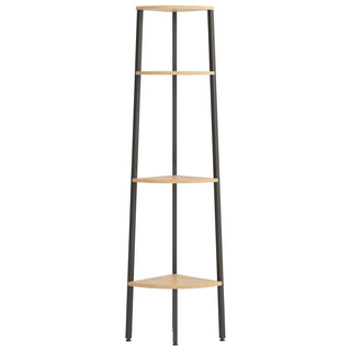 Hoekkastje Met 4 Schappen 45,5X3,5X50 Cm En Zwart
