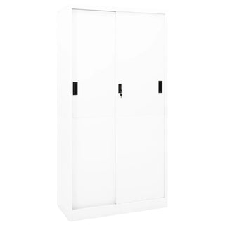 Kantoorkast Met Schuifdeuren 90X40X80 Cm Staal