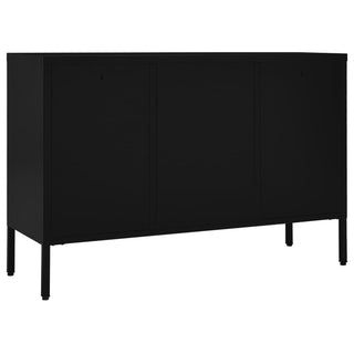 Dressoir 05X35X70 Cm Staal En Gehard Glas