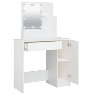 Kaptafel Met Led-Verlichting 86,5X35X136 Cm