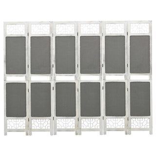 Kamerscherm Met 3 Panelen Stof Grijs